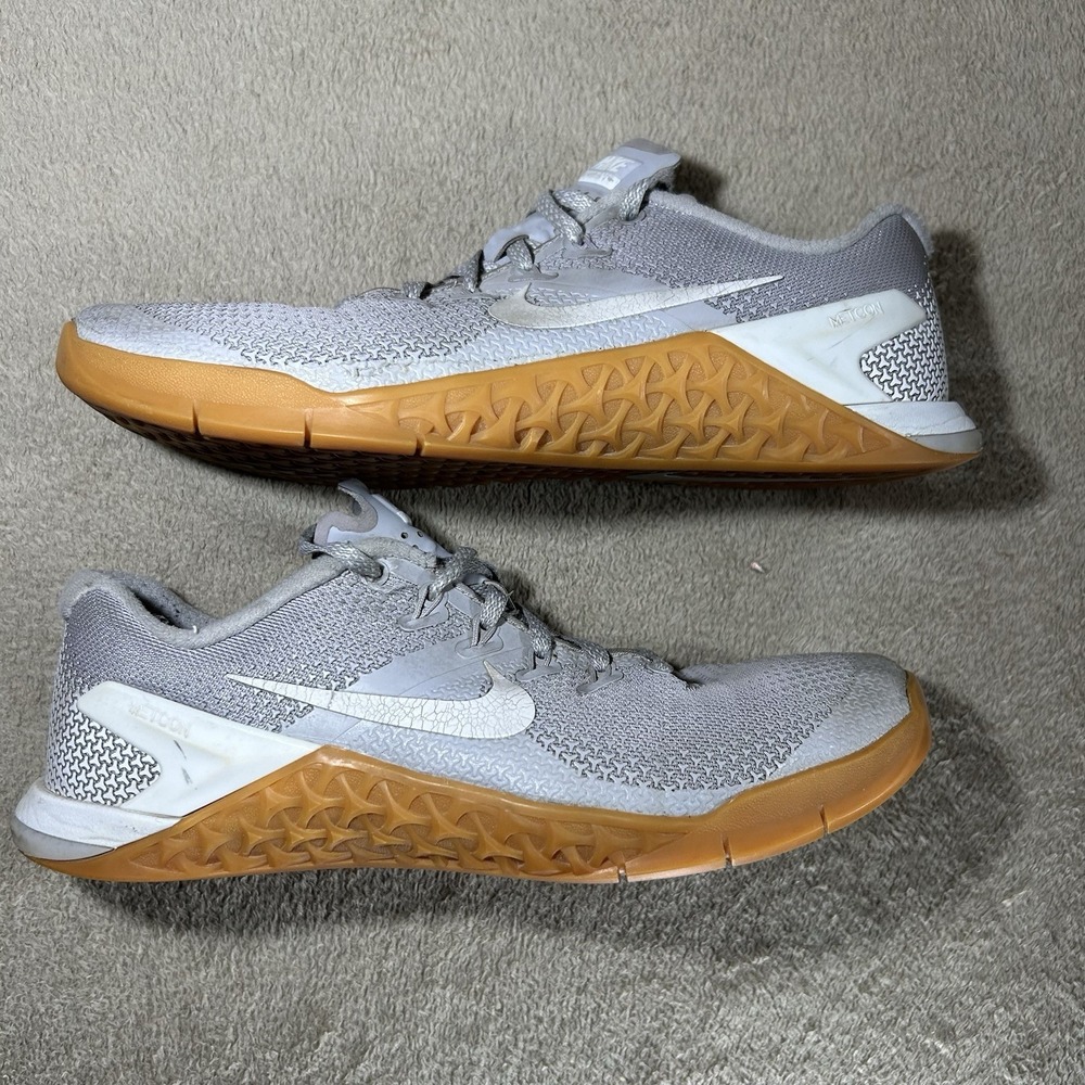 Nike Metcon 4 Men's Grey Gum Cross Training Gym Shoes AH7453-007 Size 7.5